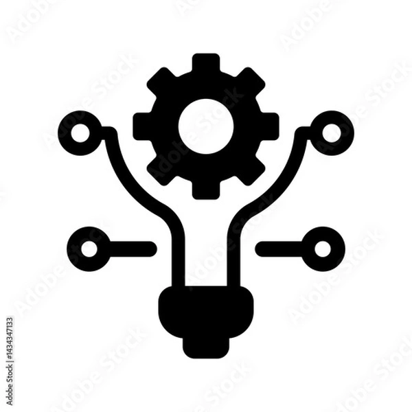 Obraz Bold innovation concept icon vector illustration