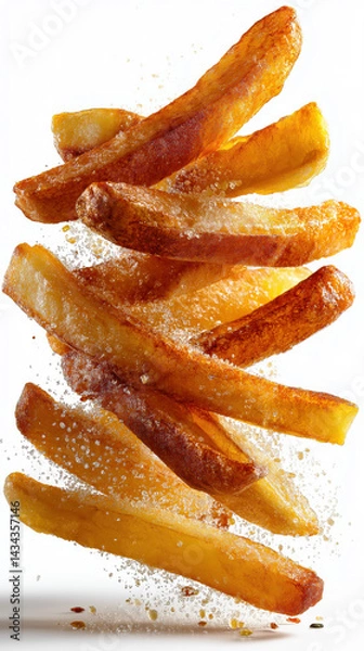 Fototapeta French Fries created with Generative AI Technology, ai, generative