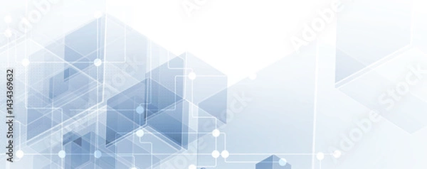 Fototapeta Circuit abstract background for science and business presentation