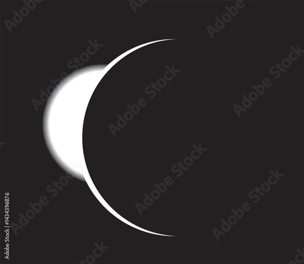 Fototapeta eclipse, planet, dark, black and white, moon