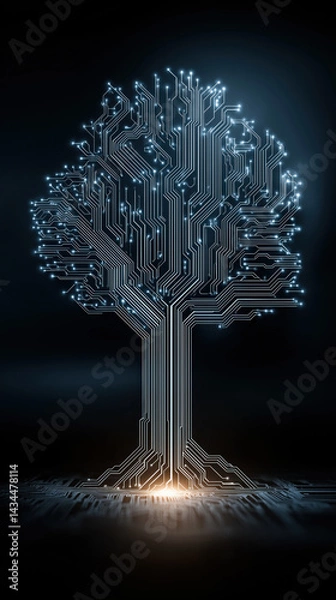 Fototapeta Circutree created with Generative AI Technology, ai, generative