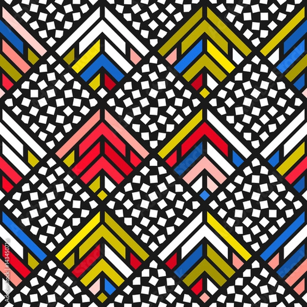 Fototapeta Colorful bright seamless pattern