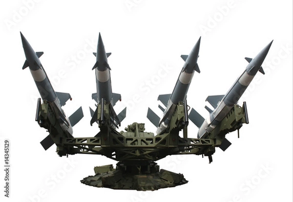 Fototapeta Rocket launcher isolated