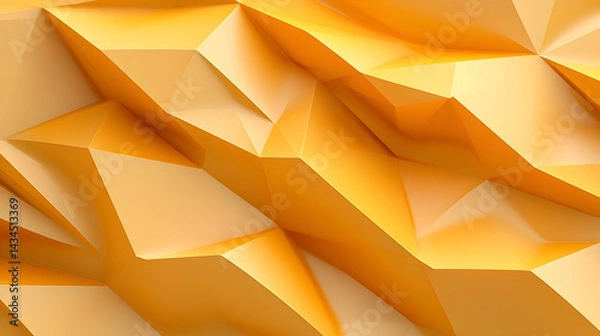 Obraz Yellow Geometric Triangle Pattern Abstract Background