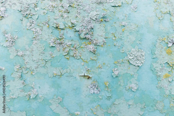 Obraz Close-up Of Painted wall With Corrosion And Rust