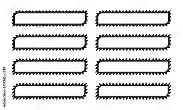 Obraz Wavy Hollow Two Rounded Corner Rectangles