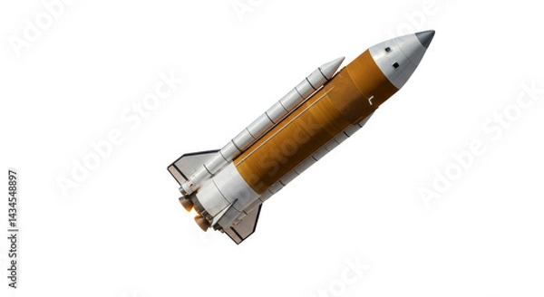 Fototapeta Isolated Space Shuttle Discovery