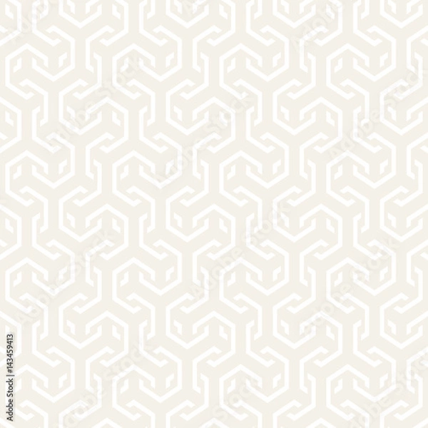Fototapeta Vector Seamless Interlacing Lines Pattern. Repeating Geometric Background With Hexagonal Lattice.