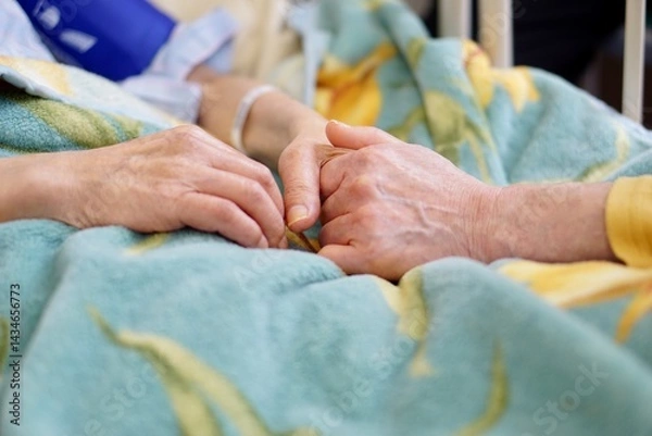 Fototapeta つながる心、癒しの手