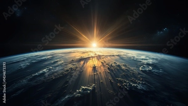 Fototapeta planet earth in space