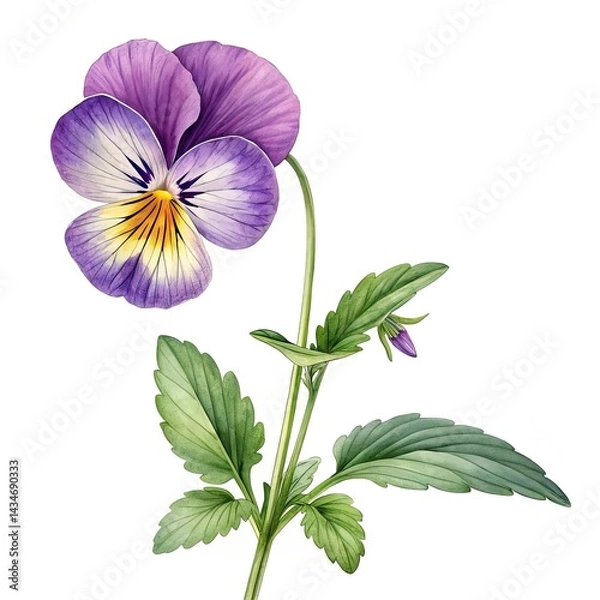 Obraz purple iris flower macro