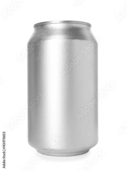 Obraz One blank tin can isolated on white