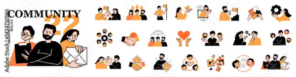 Obraz コミュニティ アイコンセット