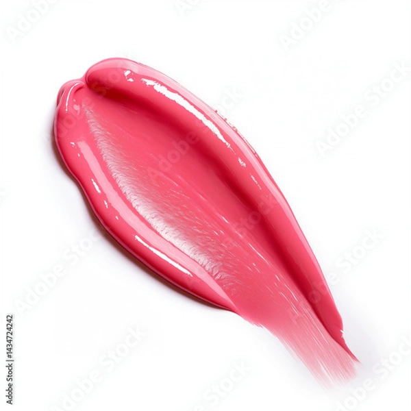 Obraz Lipgloss swatch on white background, product photo