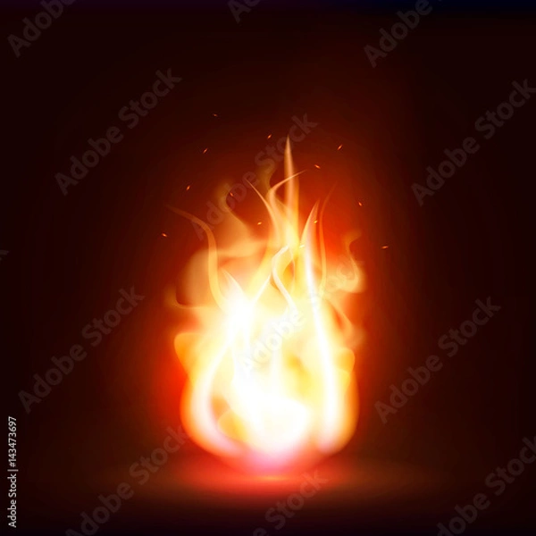 Fototapeta Fire frame 1