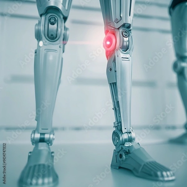 Fototapeta Robotic Legs Advanced Technology Futuristic Design Engineering