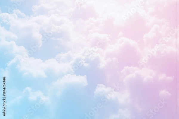 Obraz pink and blue sky with clouds in the background 22