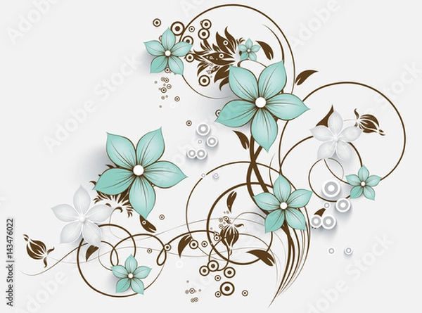 Obraz Abstract floral background for design