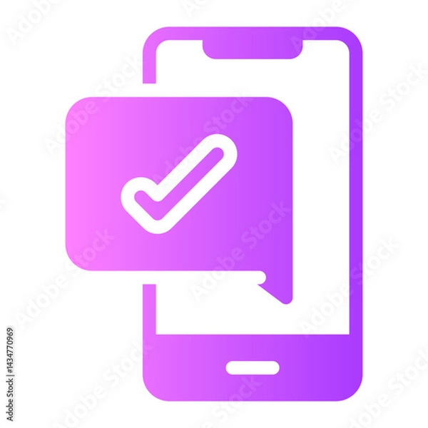 Fototapeta smartphone gradient icon