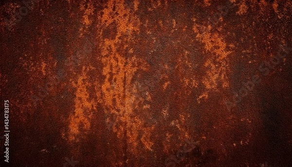 Fototapeta Grunge rusty orange brown metal corten steel stone concrete wall or floor background rust texture