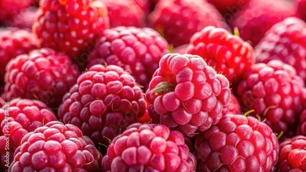 Obraz Fresh Raspberries: High-Resolution Product Photography for E-commerce, Food Blogs & Packaging
