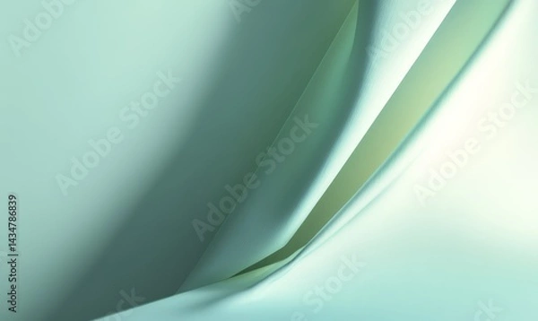 Obraz Elegant Green Fabric Drape With Soft Texture