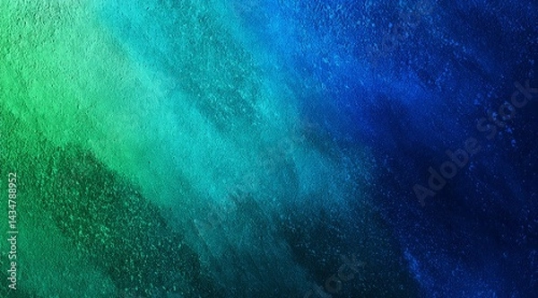Obraz Abstract Blue Green Gradient Background Texture With Speckled Glitter Effect