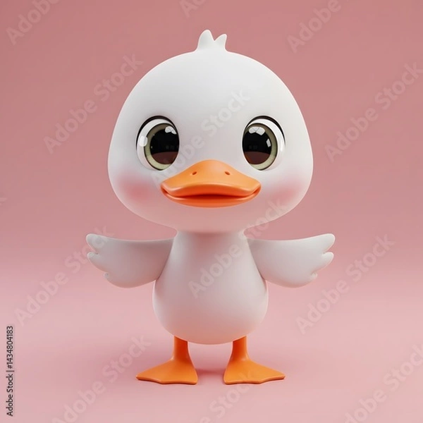 Fototapeta 3D Cute Toy Duck