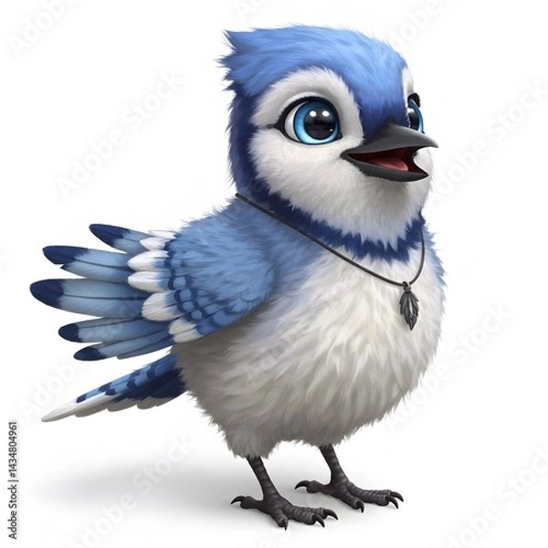Fototapeta 3D Blue Cute Bird