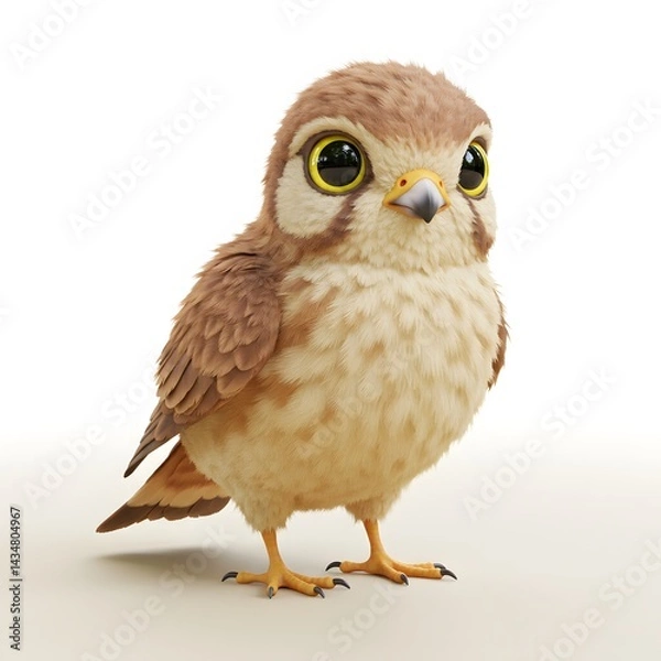 Fototapeta 3D Rendering Eurasian Eagle