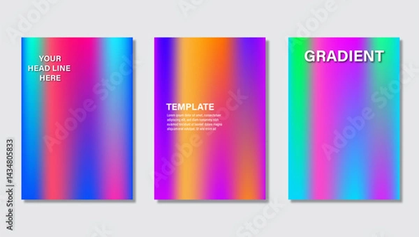 Obraz Gradient abstract blurred cover collection