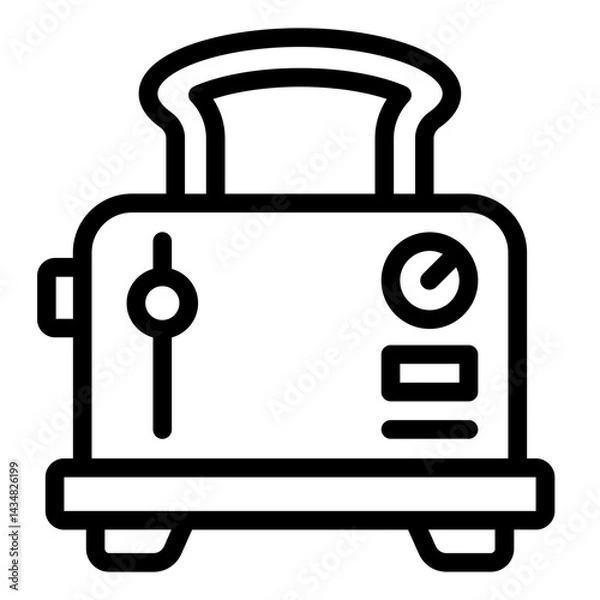 Fototapeta toaster icon