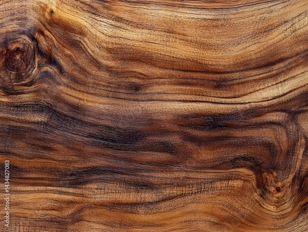 Obraz Aged and weathered teak wood texture with irregular grain patterns