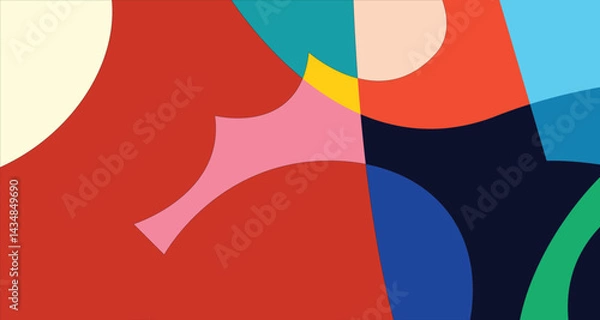 Fototapeta Vector Colorful liquid and fluid background for summer collection
