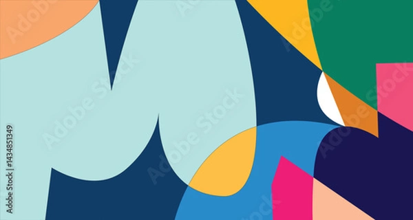Fototapeta Vector Colorful liquid and fluid background for summer collection
