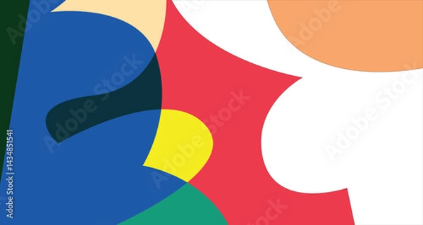 Fototapeta Vector Colorful liquid and fluid background for summer collection
