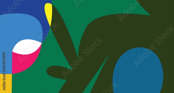 Fototapeta Vector Colorful liquid and fluid background for summer collection
