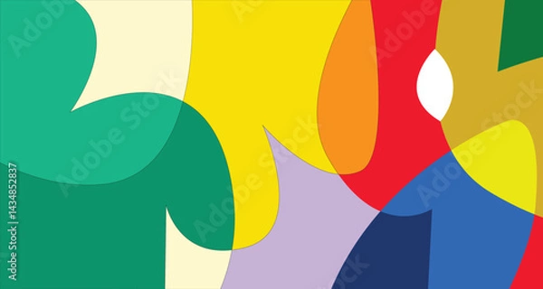 Fototapeta Vector Colorful liquid and fluid background for summer collection
