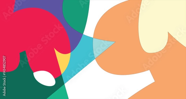 Fototapeta Vector Colorful liquid and fluid background for summer collection
