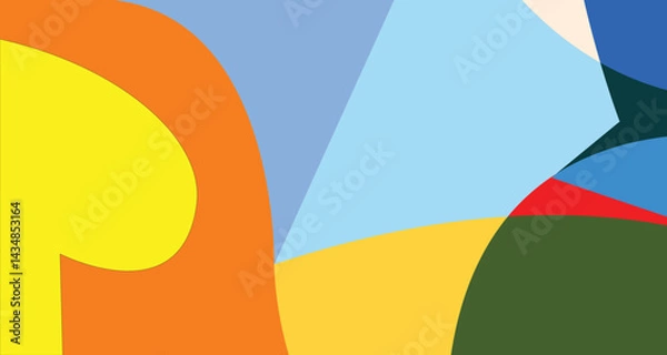 Fototapeta Vector Colorful liquid and fluid background for summer collection
