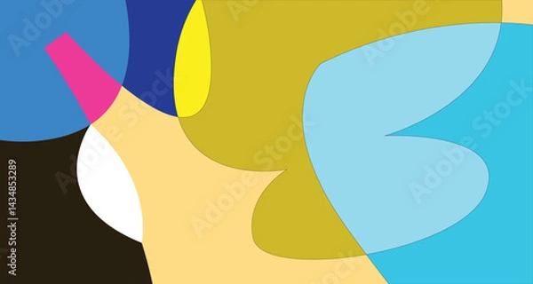 Fototapeta Vector Colorful liquid and fluid background for summer collection
