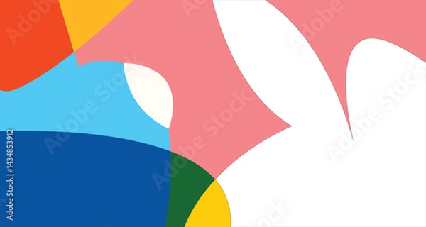 Fototapeta Vector Colorful liquid and fluid background for summer collection
