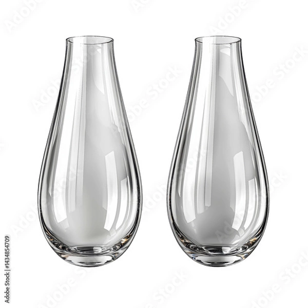 Obraz Translucent Whiskey Glass Elegant and Empty Illustration isolated on transparent background