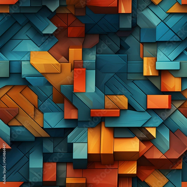 Fototapeta abstract background with squares