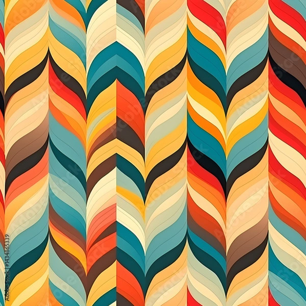 Fototapeta seamless pattern with chevron pattern