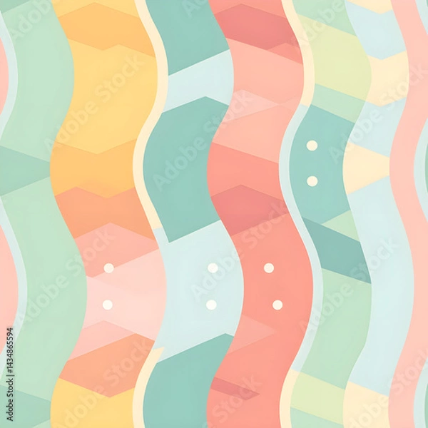 Fototapeta seamless pattern with colorful stripes