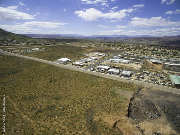 Obraz Aerial Desert Construction