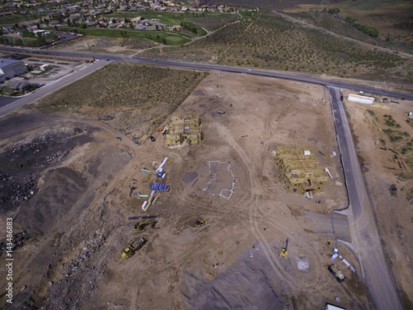 Obraz Aerial Desert Construction