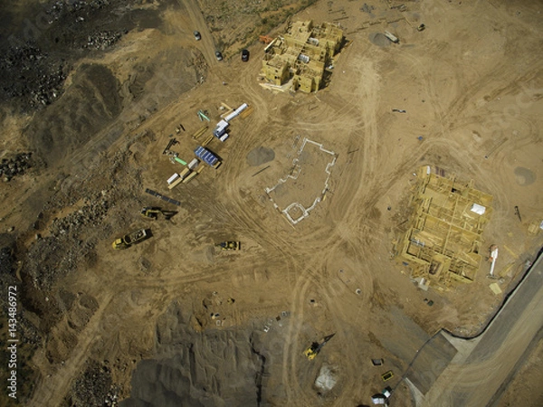 Obraz Aerial Desert Construction