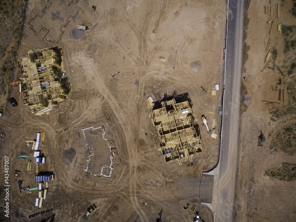 Obraz Aerial Desert Construction